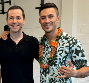 Jackupuncture practitioner with Martin, showcasing a strong connection and shared commitment to health and wellness.