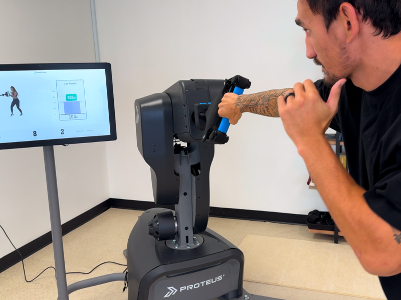 Max Using The Proteus Machine In Jackupuncture Dojo.